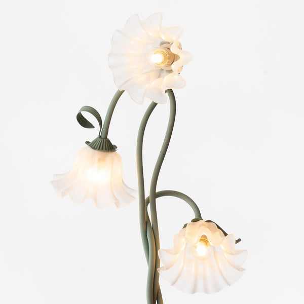 Elegante Calla Blumen Weiß Stehlampe-Leuchtezauber