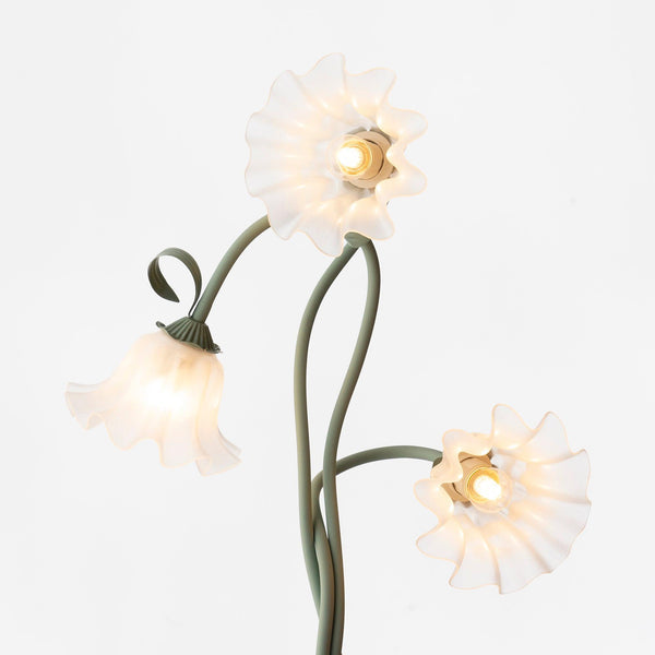 Elegante Calla Blumen Weiß Stehlampe-Leuchtezauber