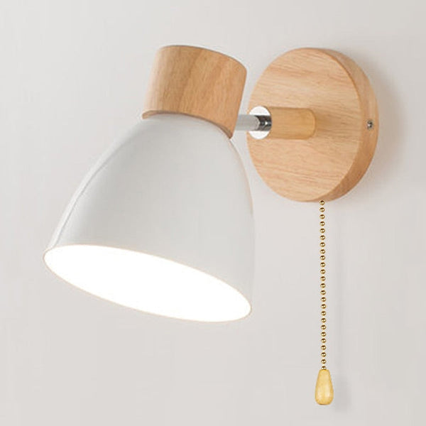 Yadiel - Skandinavische Hängewandlampe aus Holz-Leuchtezauber