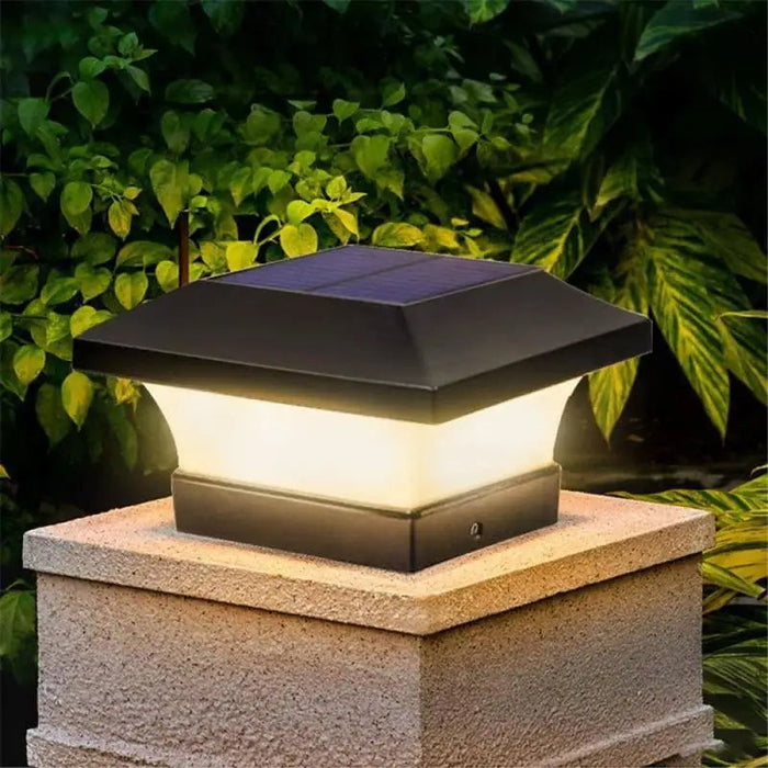 Nugee Kurzlicht | Solarbetriebene Außensäulenlampe-Leuchtezauber