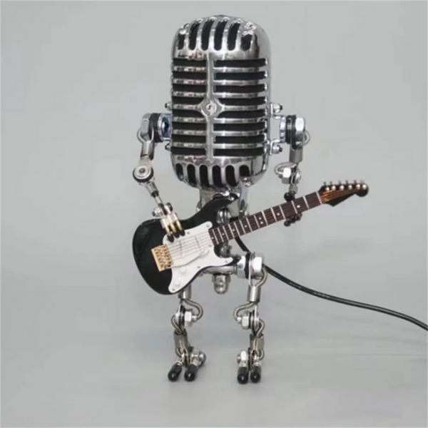 Guitarlamp - Lampe Roboter mit Gitarre-Leuchtezauber