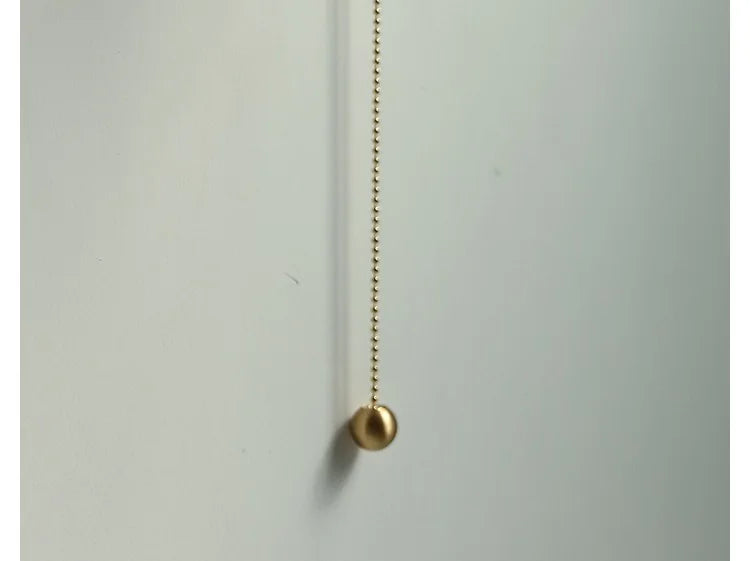 AuroraLux Nordic Wandleuchte – Moderne Kupfer-Wandleuchte mit Zugschalter & Glaskappe