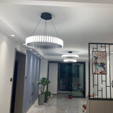 Eleganter hängender LED-Kronleuchter mit warmem, neutralem und kühlem Licht-Leuchtezauber