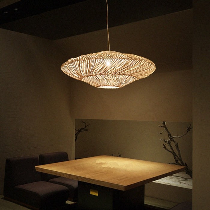 Radiar – Vintage Rattan-Hängelampe-Leuchtezauber