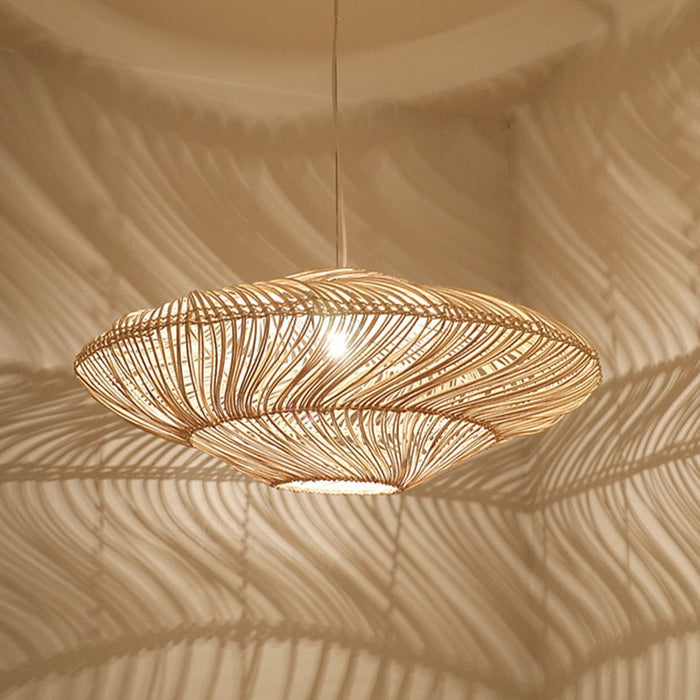 Radiar – Vintage Rattan-Hängelampe-Leuchtezauber