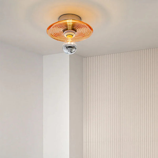 Vintage LED-Wandleuchte aus Glas-Leuchtezauber