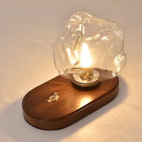 Eis Stein Glas Atmosphärische Tischlampe-Leuchtezauber