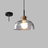 Minimalistische Art Ripple Glas-Hängelampe-Leuchtezauber