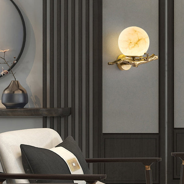 Moderne kreative Marmorwandlampe-Leuchtezauber