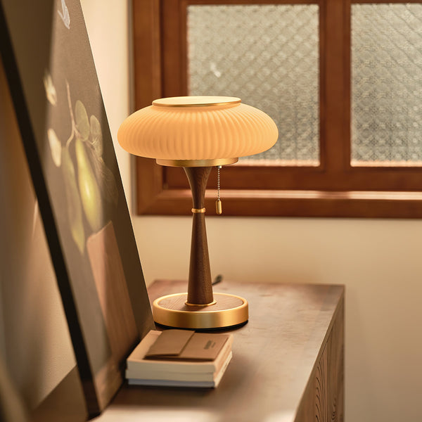 Minimalistische Matsutake Tischlampe für das Schlafzimmer-Leuchtezauber