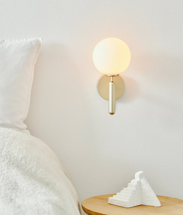 Minimalistische skandinavische Wandlampe-Leuchtezauber