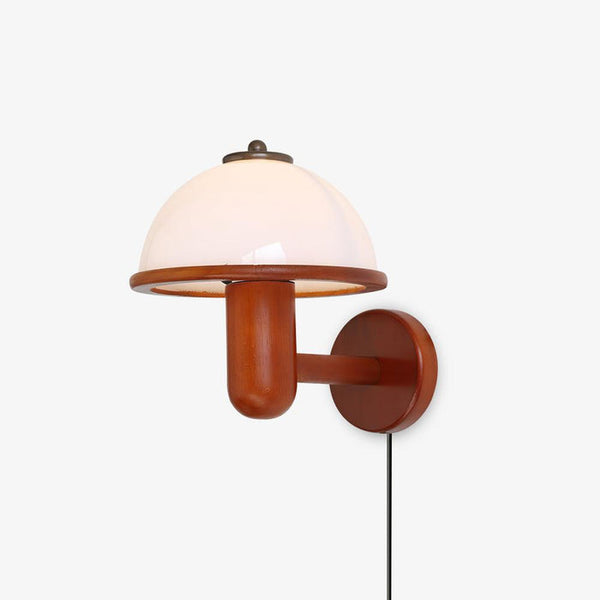 Pilz-Wandlampe aus Holz-Leuchtezauber