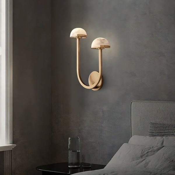 Pilzalabaster-Wandlampe für Ihr Zuhause-Leuchtezauber