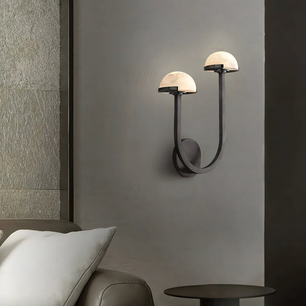 Pilzalabaster-Wandlampe für Ihr Zuhause-Leuchtezauber