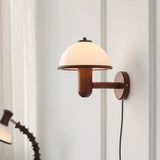 Pilz-Wandlampe aus Holz-Leuchtezauber