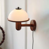 Pilz-Wandlampe aus Holz-Leuchtezauber