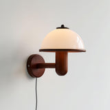 Pilz-Wandlampe aus Holz-Leuchtezauber