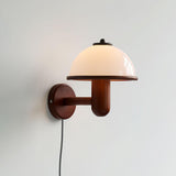 Pilz-Wandlampe aus Holz-Leuchtezauber