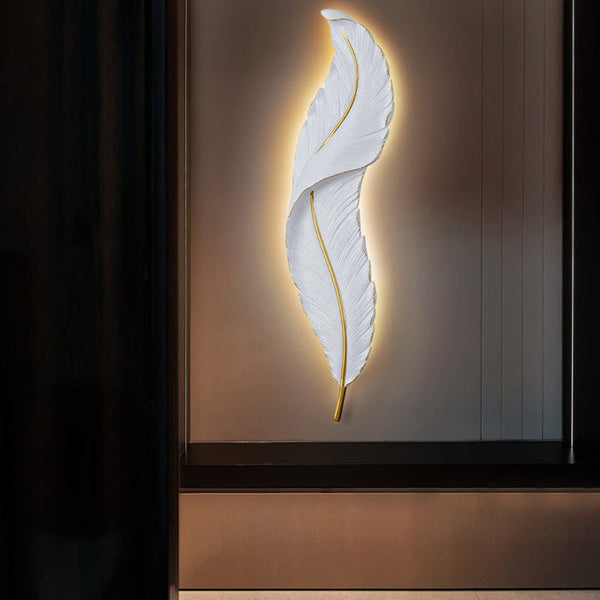 Gloray LED-Wandleuchte in Form einer Feder-Leuchtezauber