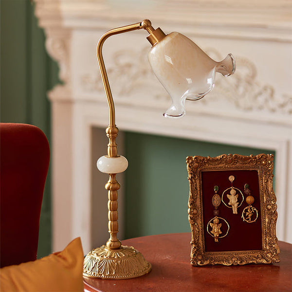 Roselamp | Fashion Flower Tischlampe aus Messing-Leuchtezauber