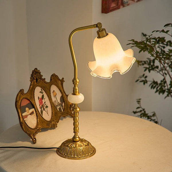Roselamp | Fashion Flower Tischlampe aus Messing-Leuchtezauber