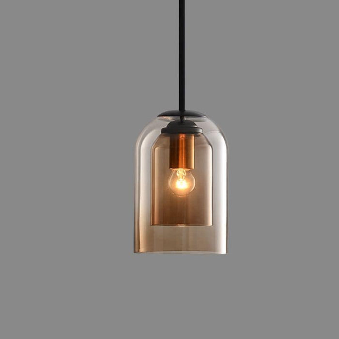 Mica Mid-Century Hängelampen mit Doppelglas-Leuchtezauber