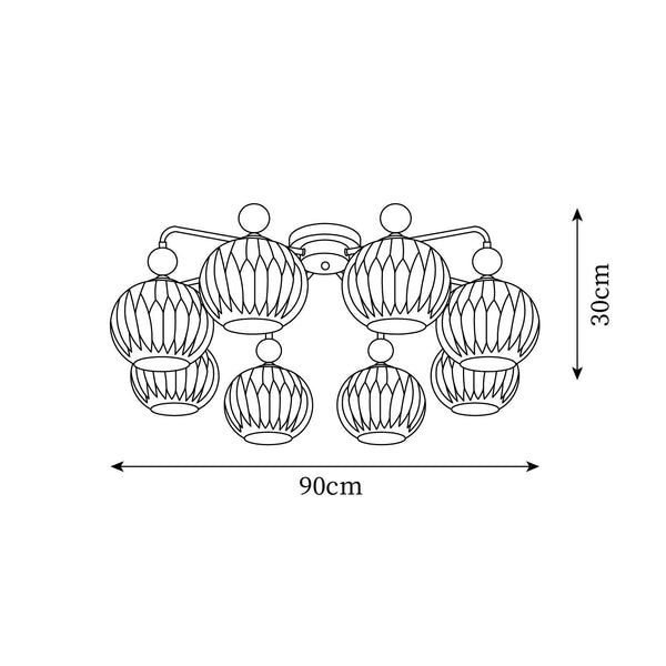 Rylee Deckenleuchte-Leuchtezauber