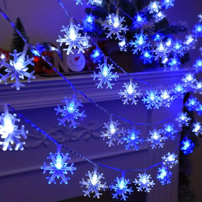 FrostLume LED Schneeflocken-Lichterkette