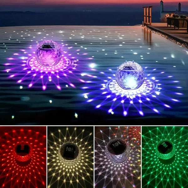 SOLAFLARE Schwimmende Solar Poolbeleuchtung-Leuchtezauber