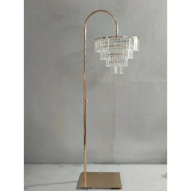 LumiÉclat Kristall-Blumenvase & LED-Kerzenleuchter – Edle Tischdeko für Hochzeit, Party & Zuhause-Leuchtezauber