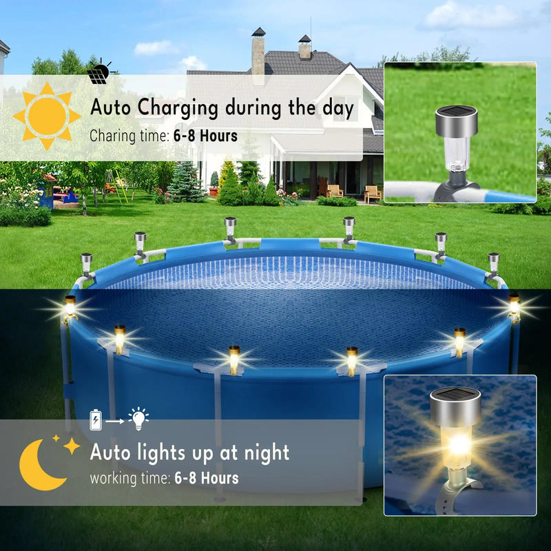 SOLARLUX 6er-Set LED Solar Poolbeleuchtung-Leuchtezauber