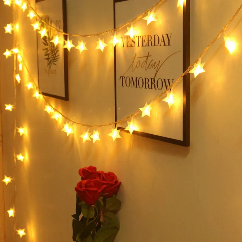 StellaGlow LED Sternen Lichterkette – 51-100 LEDs Batteriebetrieben