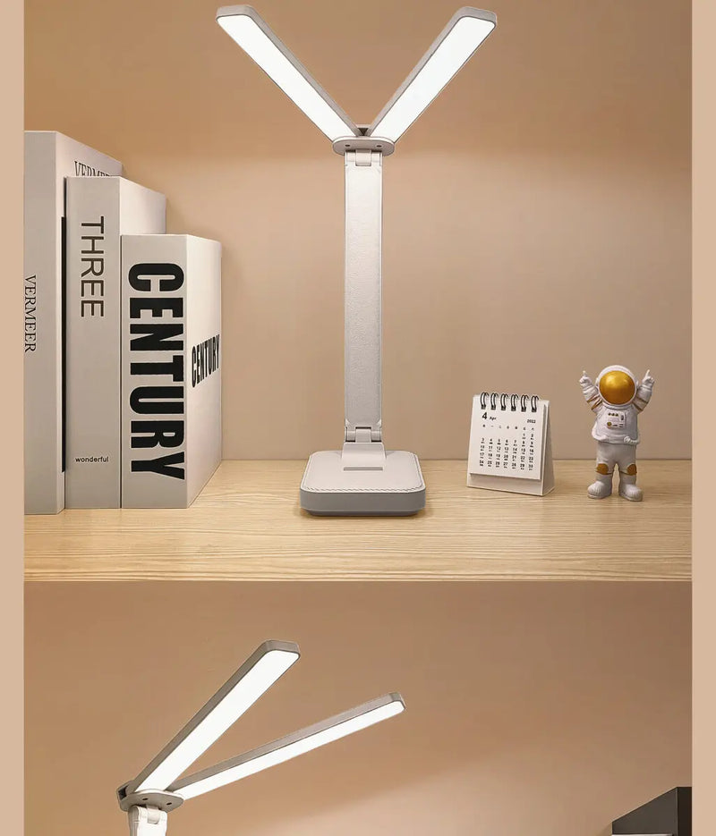 LumoFlex – Wiederaufladbare Faltbare LED-Schreibtischlampe mit Touch-Steuerung & Augenschutz-Leuchtezauber