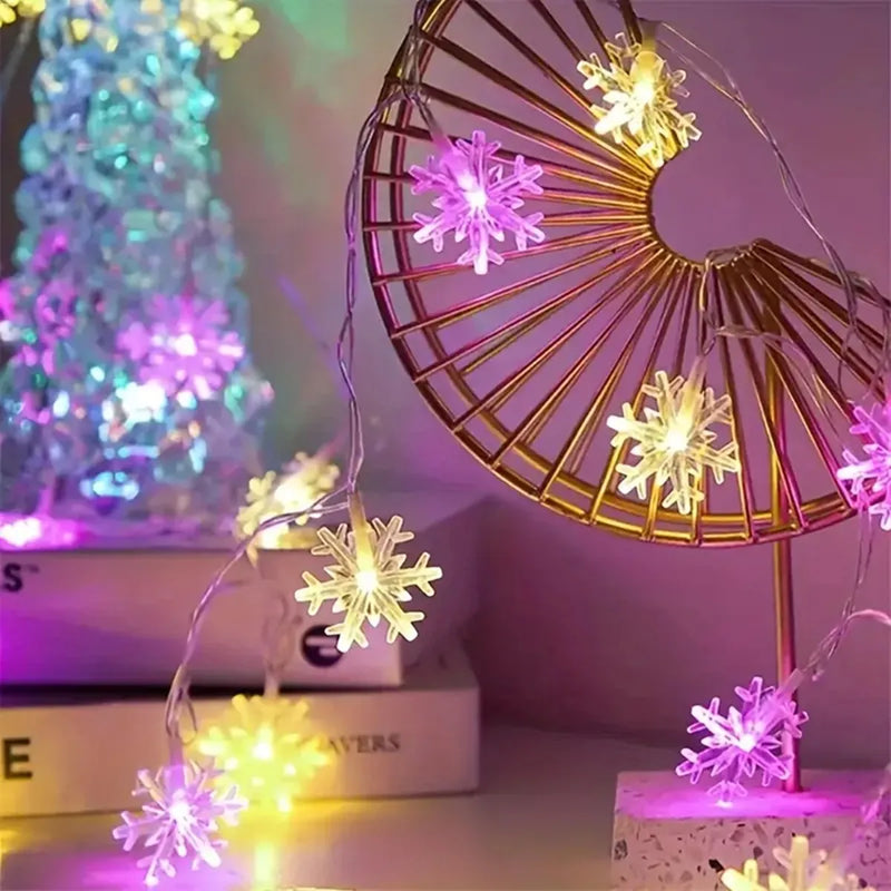 FrostLume LED Schneeflocken-Lichterkette