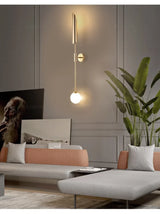 LustraVogue Aura – Moderne Luxus-Wandleuchte mit Glas-Schirm