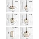 LumiLoft Glas Pendelleuchte-Leuchtezauber
