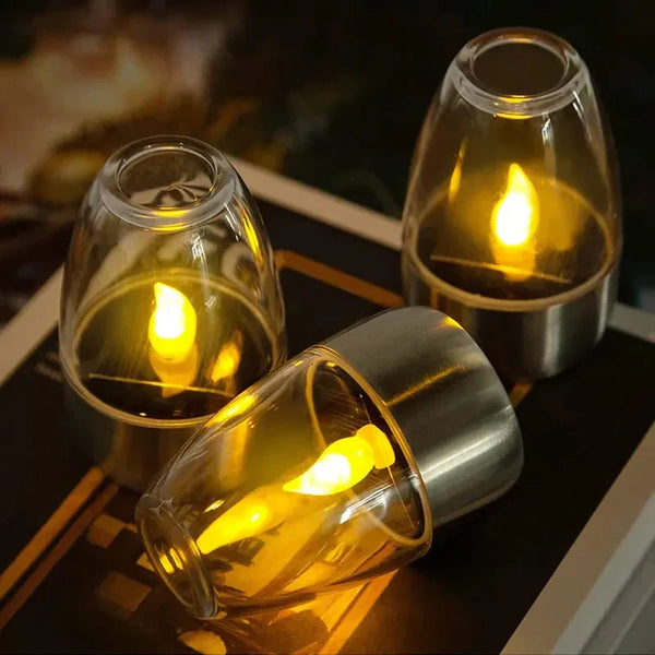 SOLARFLICK Solar LED Kerzenlicht für Außen-Leuchtezauber