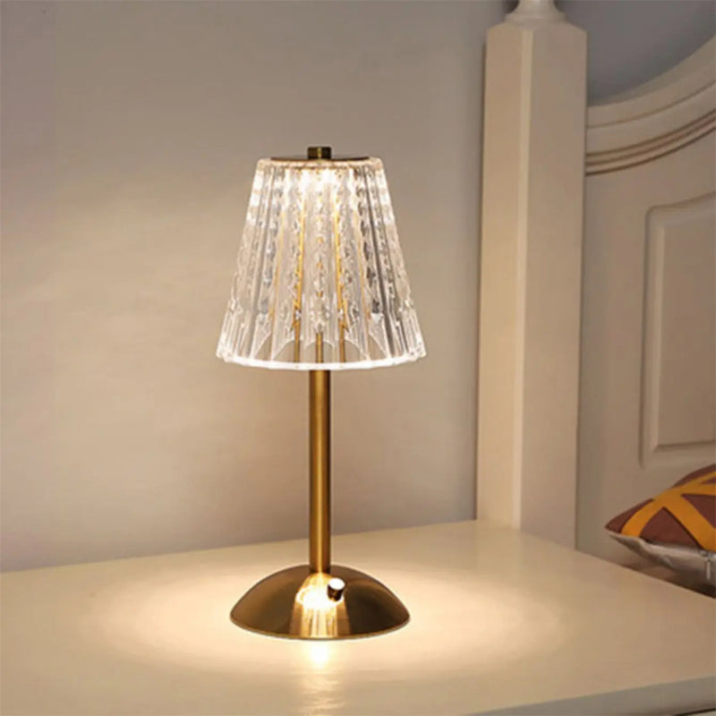 Aurora CrystalTouch – Klassische Kristall-LED-Tischlampe mit Touchbedienung-Leuchtezauber