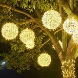 LED Rattan Ball Weihnachtslichterkette