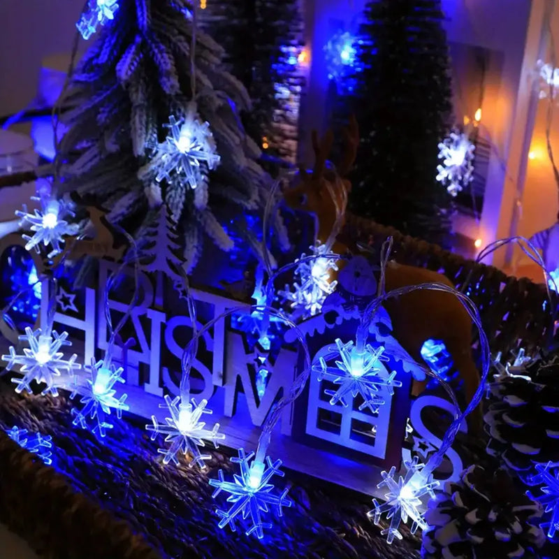 FrostLume LED Schneeflocken-Lichterkette