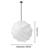 Noguchi Wabi Sphere – Japanische Papier-Hängeleuchte im Wabi-Sabi Stil