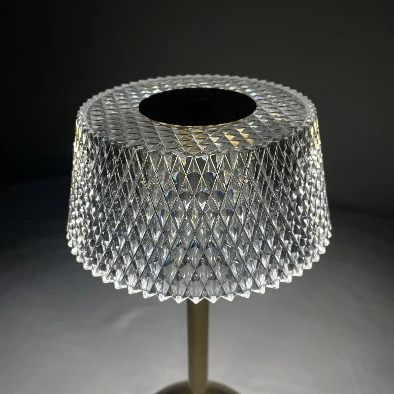 LumaGlow Touch – Wiederaufladbare Glas-LED-Nachtlampe-Leuchtezauber