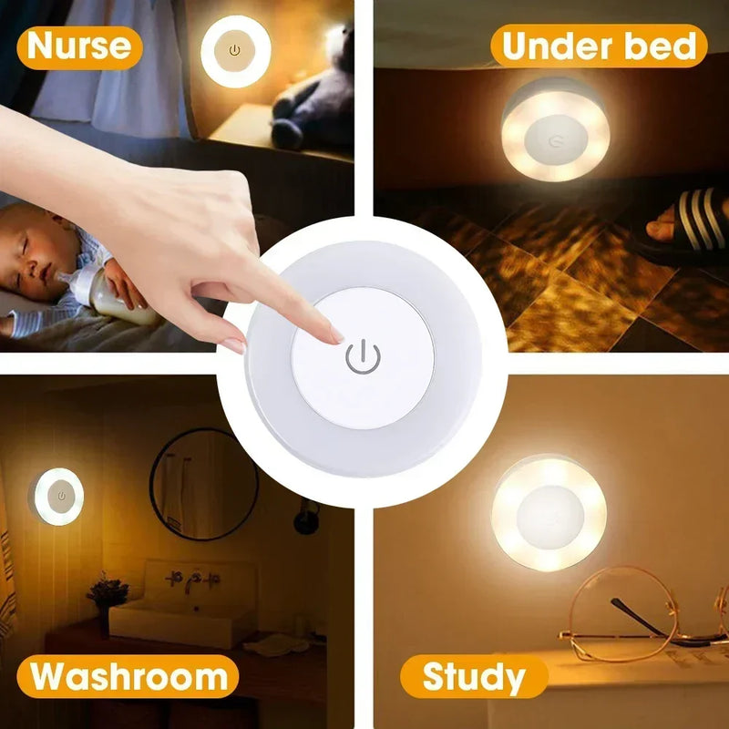 GlowDot USB Wiederaufladbares LED Nachtlicht-Leuchtezauber