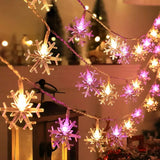 FrostLume LED Schneeflocken-Lichterkette
