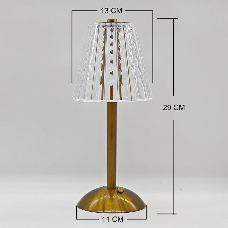 Aurora CrystalTouch – Klassische Kristall-LED-Tischlampe mit Touchbedienung-Leuchtezauber