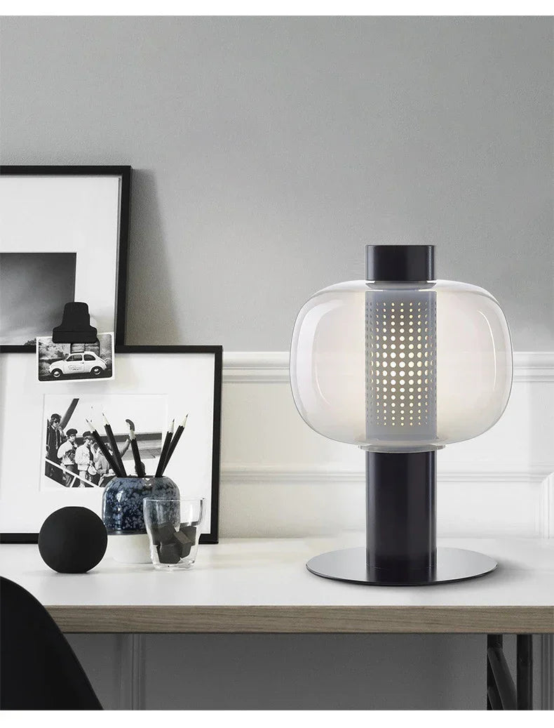 BonboriGlow Nordische Glas-Stehlampe-Leuchtezauber