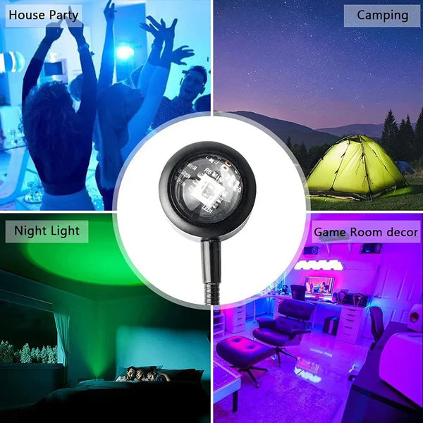 SunGlow USB Sunset LED Projektor-Leuchtezauber