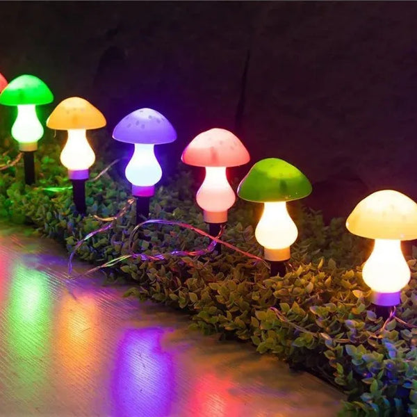 LUMIGLOW Solar-Pilz-Lichterkette-Leuchtezauber
