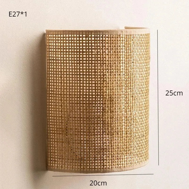 NATURA RATTAN Rotan Wandlamp-Leuchtezauber