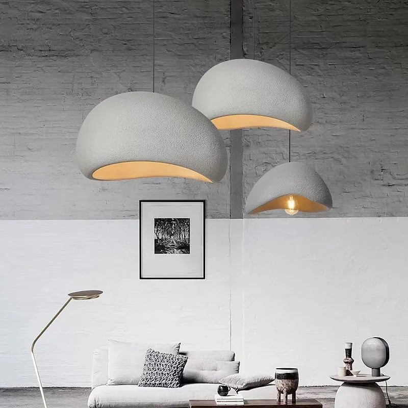 WabiGlow – Moderne LED Pendelleuchte im Wabi-Sabi-Stil für Wohnzimmer, Schlafzimmer & Esszimmer-Leuchtezauber